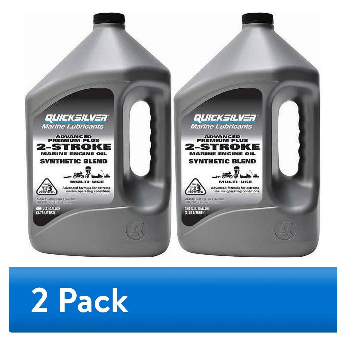 Quicksilver Premium Plus 2-Stroke Synthetic Blend Marine Oil - 1 Gallon