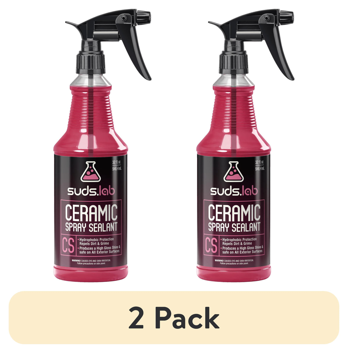 (3 pack) Suds Lab CS Ceramic Spray Vehicle Sealant - 32 fl oz bottle