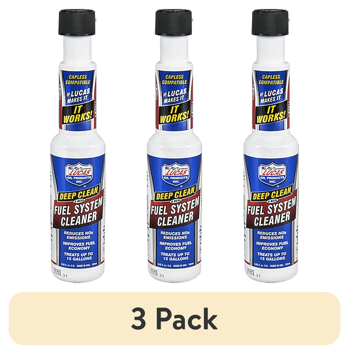 (6 pack) Lucas Oil 10669 Deep Clean Fuel System Cleaner 5.25 Ounce Automotive Fuel Additive