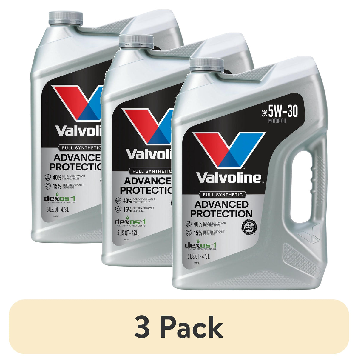 Valvoline Advanced Protection Full Synthetic 5W-30 Motor Oil 5 Quart