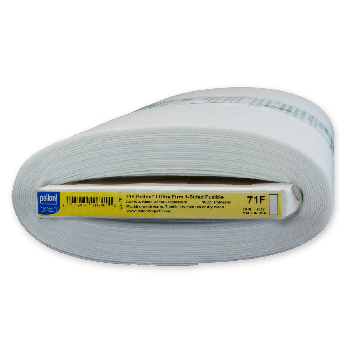 Pellon 71F Peltex Fabric Interfacing, White, 20" x 10 Yards by the Bolt