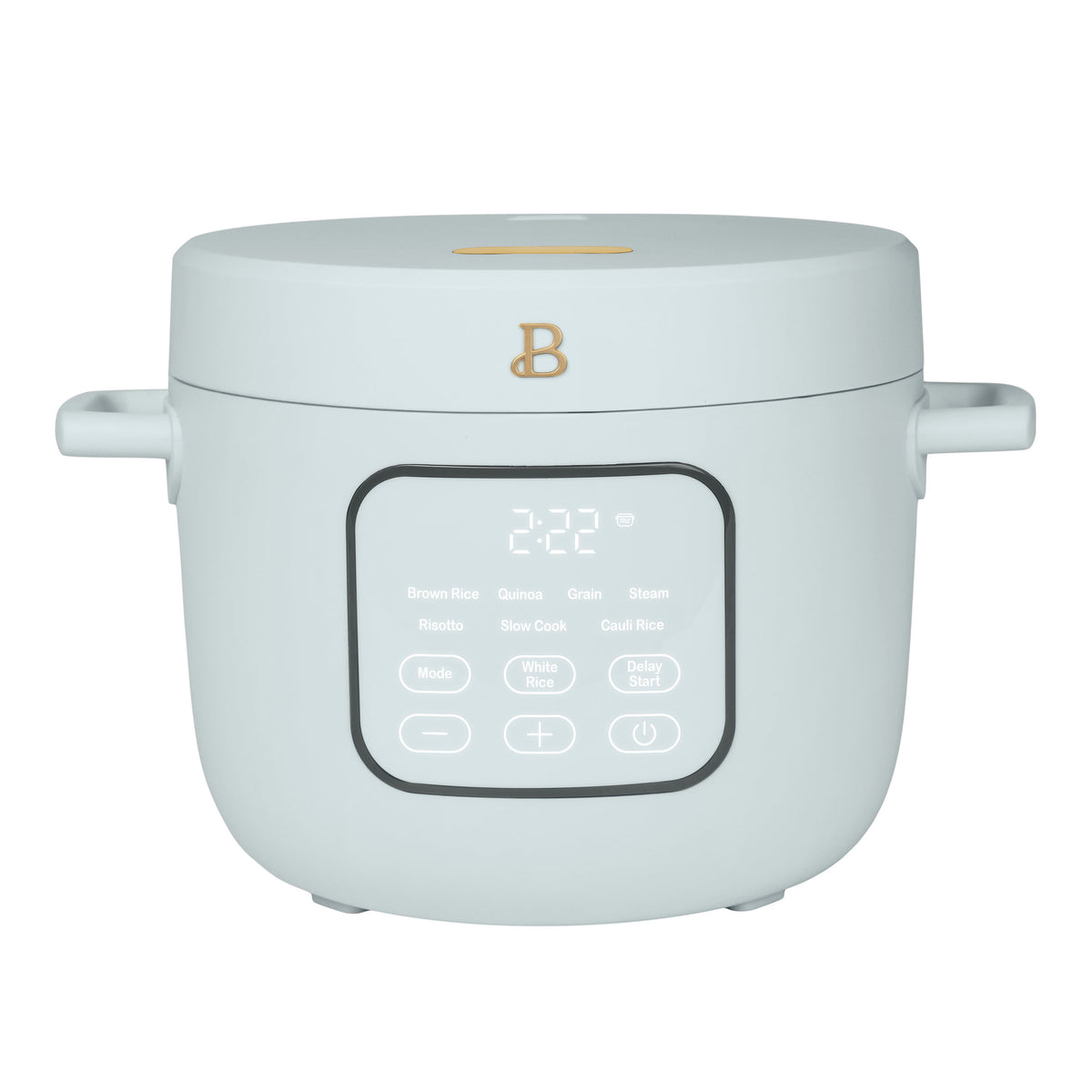 Beautiful 14-Cup Cooked, 6-Cups Uncooked Electric Rice and Grain Cooker, EverGood Ceramic Nonstick Coating, Black Sesame by Drew Barrymore