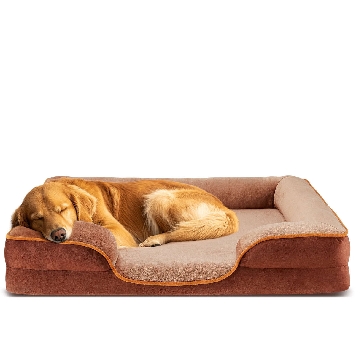 Gianna Dog Bed for X-Large Size Dogs, Supportive Memory Foam Dog Sofa, Gray