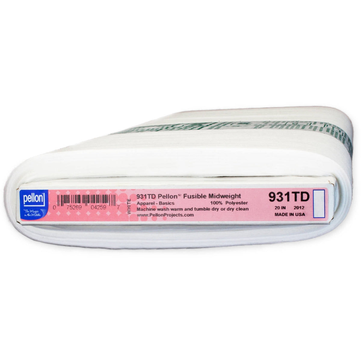 Pellon 931TD Fabric Interfacing, White 20" x 25 Yards by the Bolt