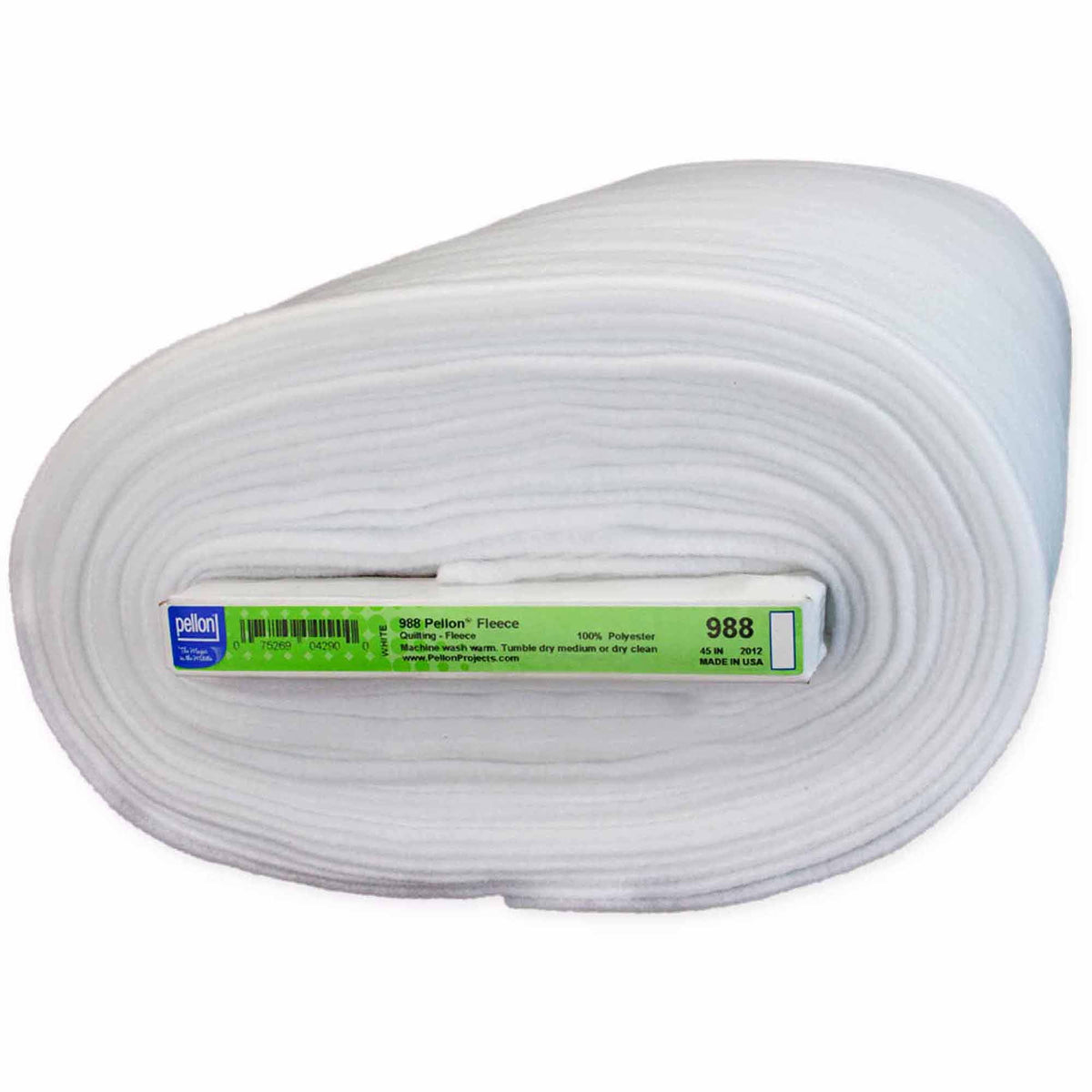 Pellon 988 Fleece Quilting & Batting Fabric, White 45" x 10 Yards by the Bolt