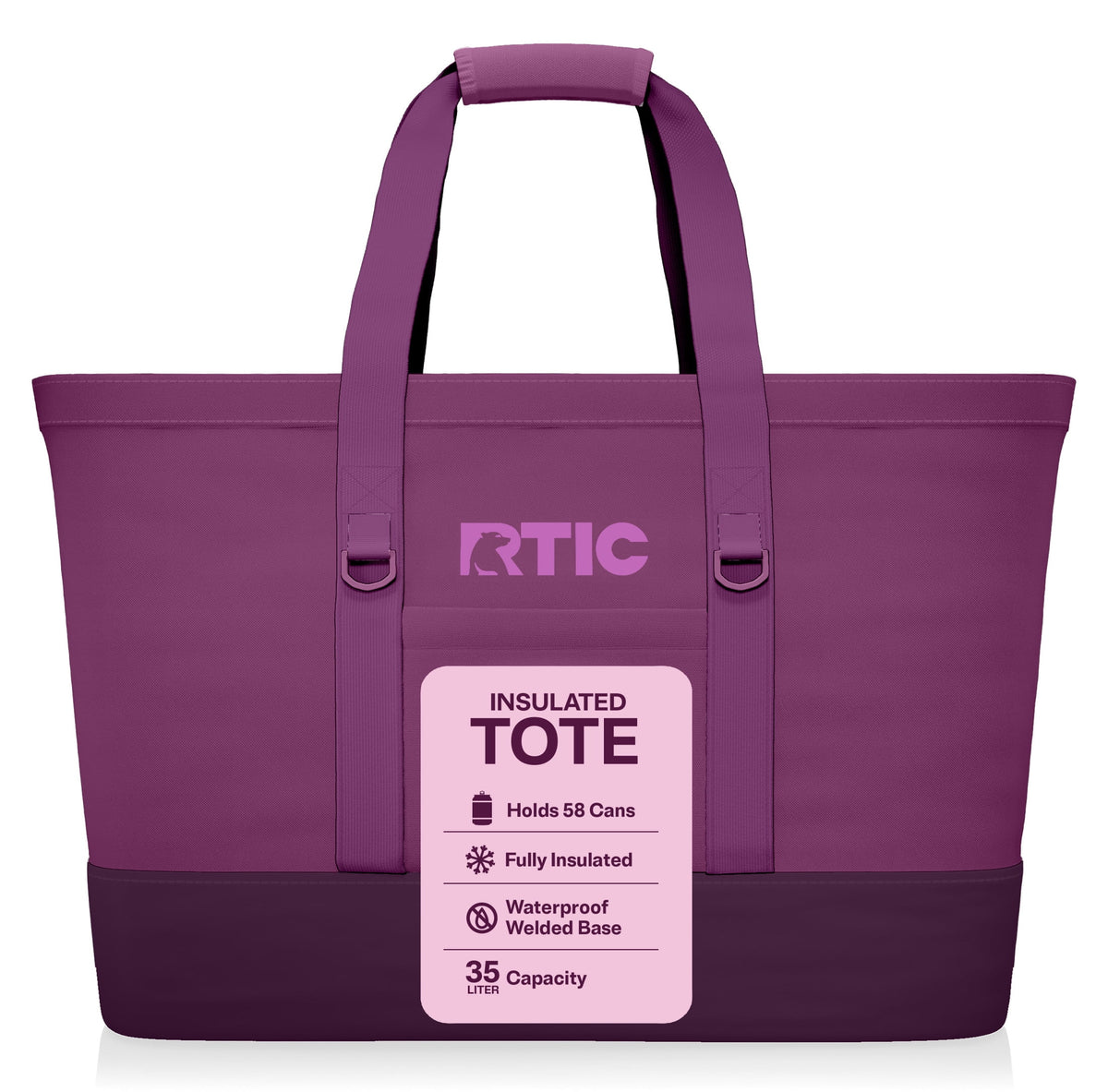 RTIC 58-Can, 35 Ltr, Insulated Tote Bag, Cooler Bag with Leak-Free Interior, Olive