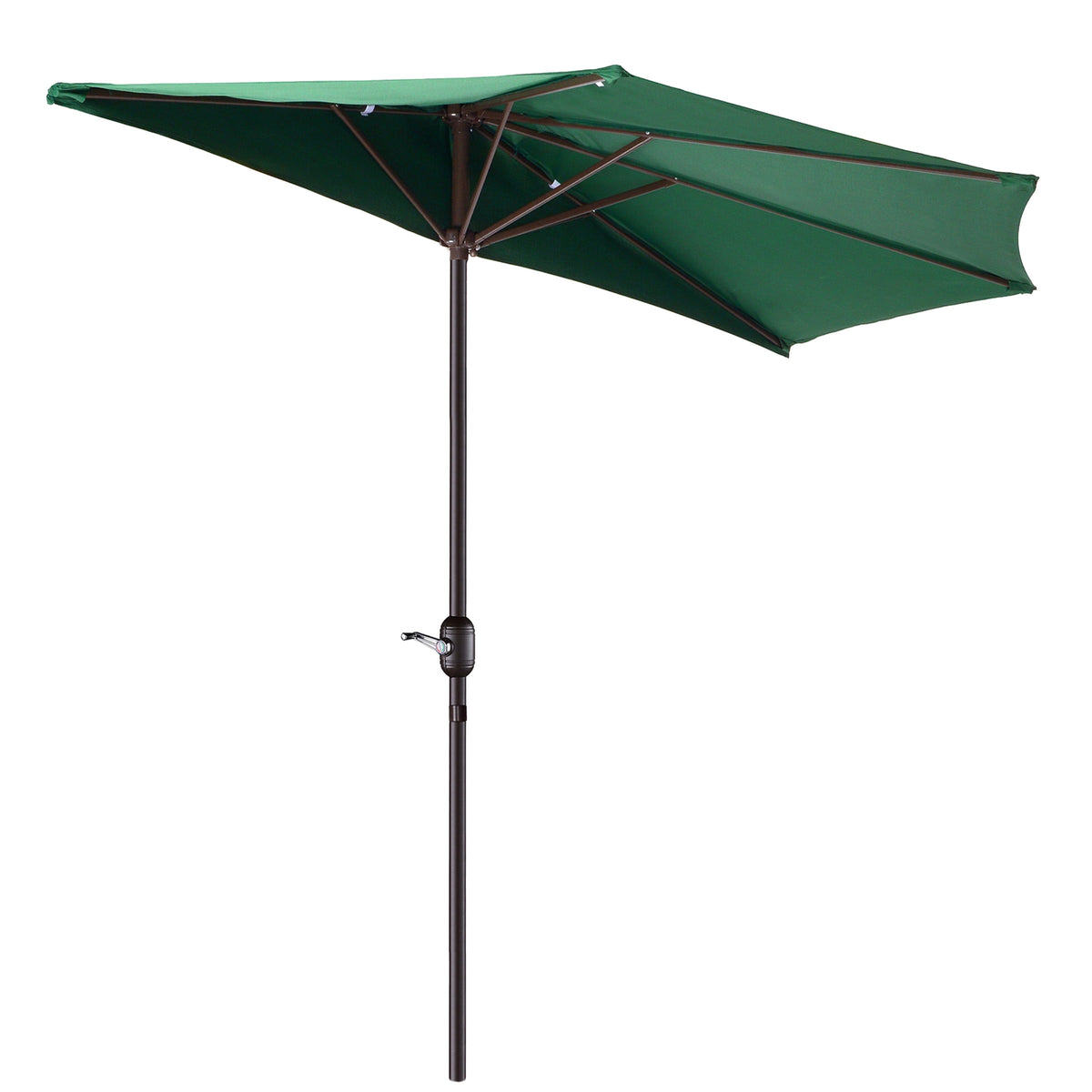 Villacera 9FT Outdoor Half Patio Umbrella - Balcony Furniture, Beige