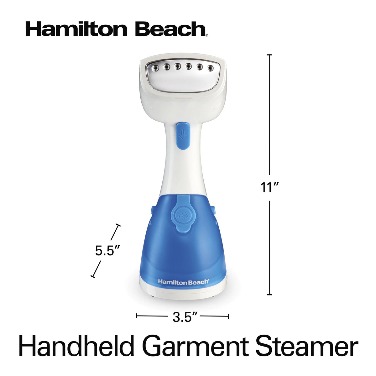 Hamilton Beach Handheld Clothes Steamer, 1000 W 8.5 fl oz Clothing Steamer, 30-Second Heat Up, 15 Minutes of Steam