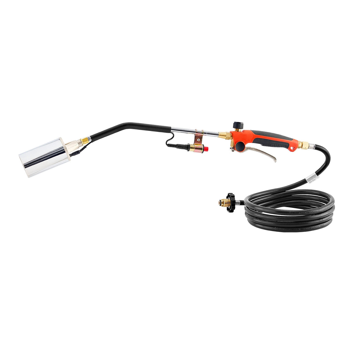 KFFKFF Propane Torch Weed Burner, 1,800,000 BTU Output with 10 ft Hose, Durable Blow Torch with Adjustable Flame and Turbo Trigger Ignition, for Garden, Ice, Snow, and Road Use