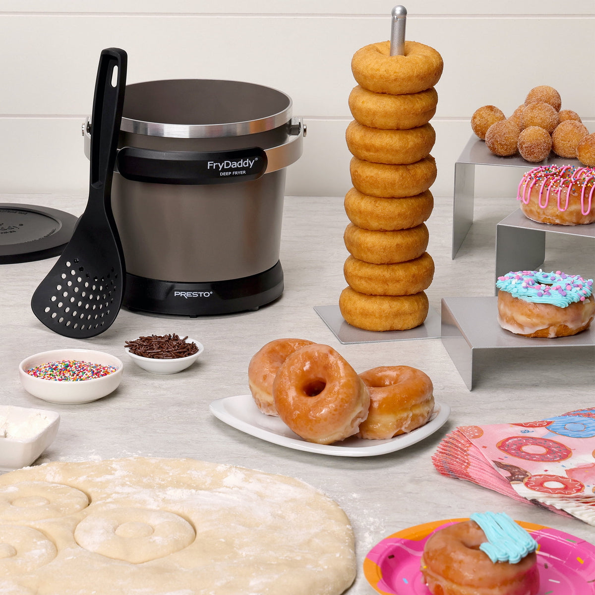 Presto FryDaddy Electric Deep Fryer, Black 05428