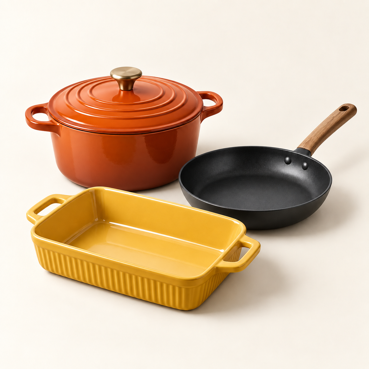 Cookware & Bakeware collection studio illustration