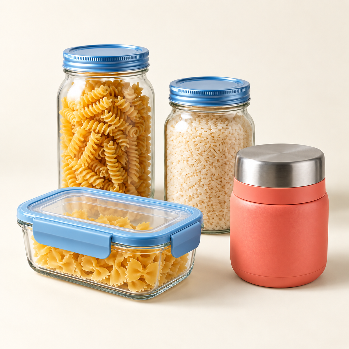 Food Storage collection studio illustration