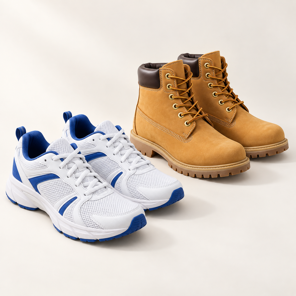 Footwear collection studio illustration