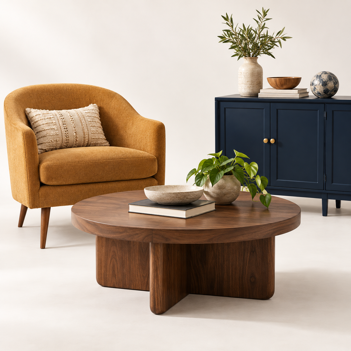 Furniture collection studio illustration