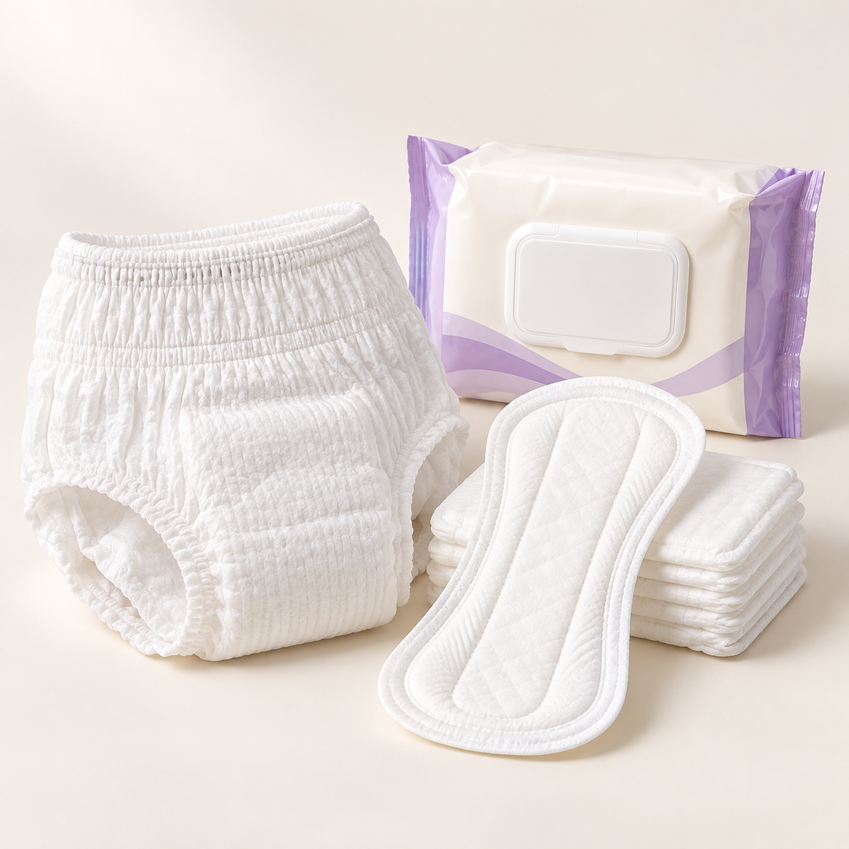 Incontinence & Personal Hygiene collection studio illustration