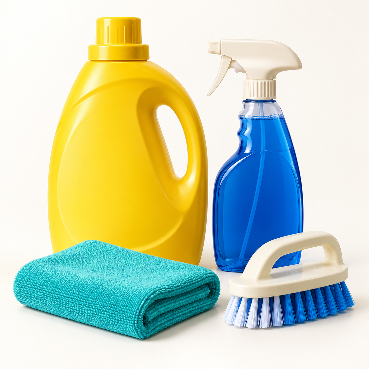 Laundry & Cleaning Supplies collection studio illustration