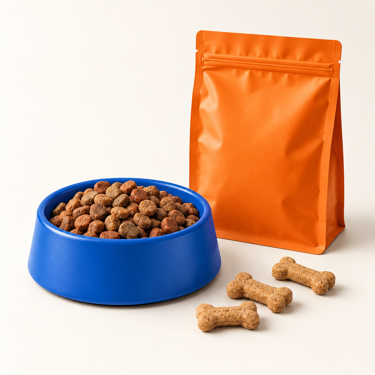 Pet Food & Treats collection studio illustration
