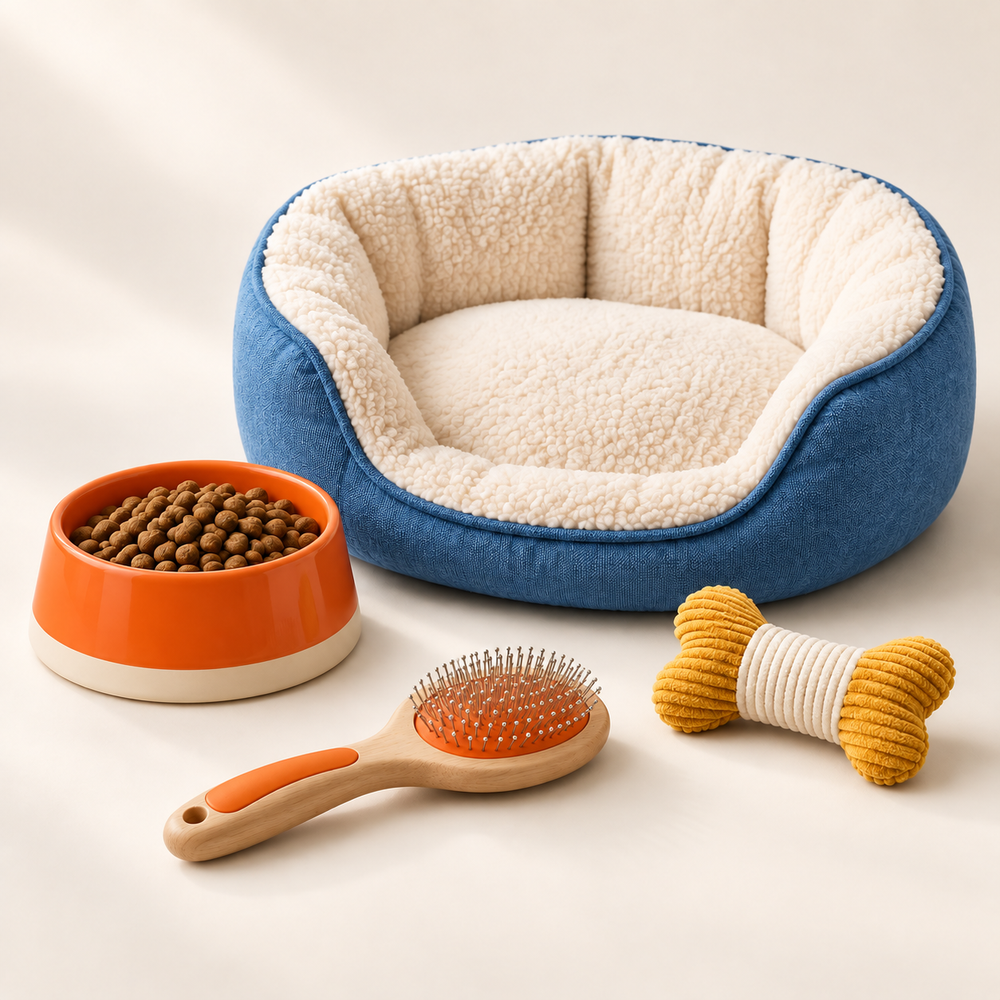 Pet Supplies collection studio illustration