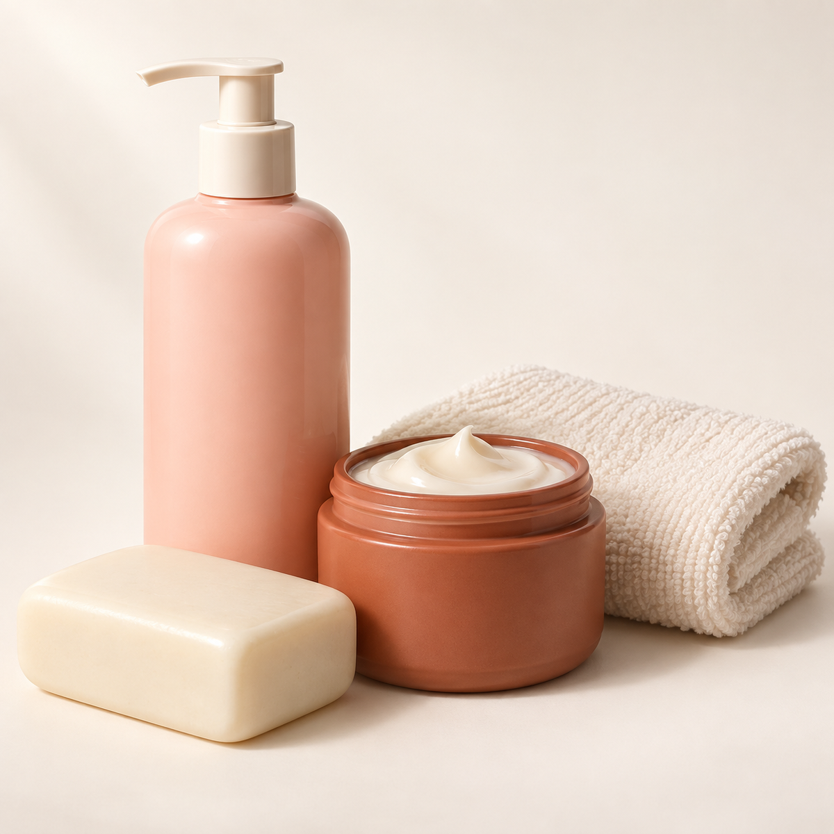 Skincare & Body Care collection studio illustration