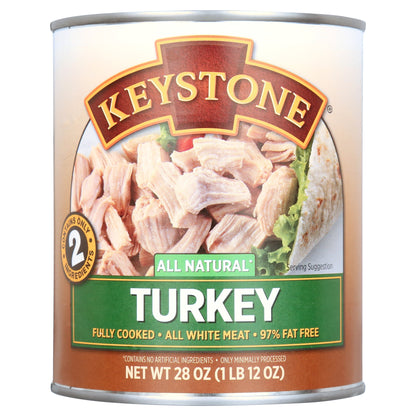 (4 pack) Keystone All Natural Turkey, 28 oz Can