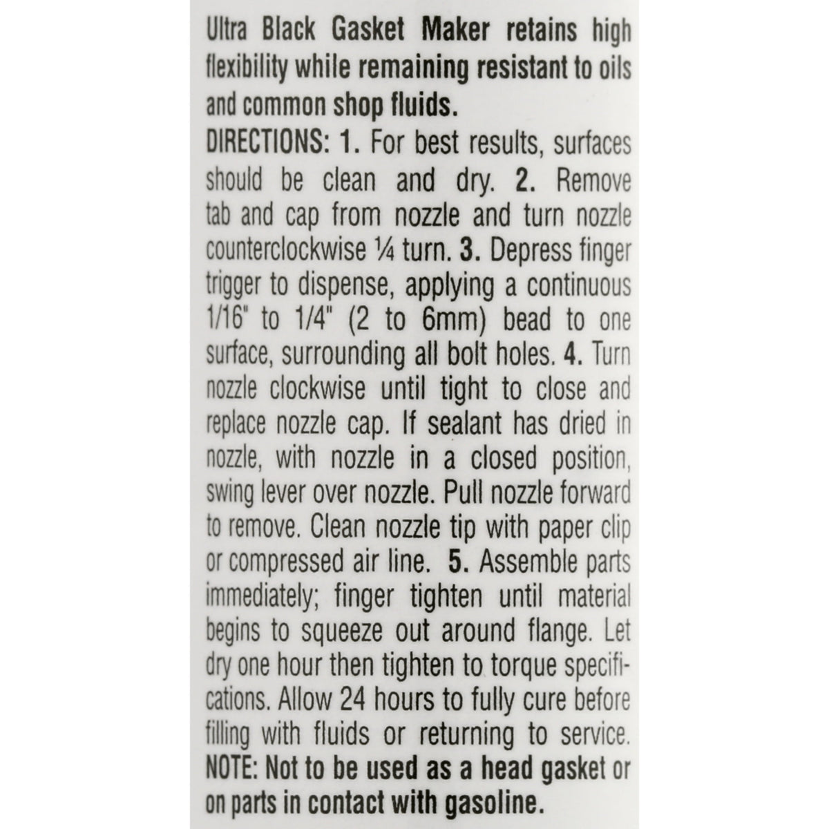 Permatex Ultra Black® Maximum Oil Resistance RTV Silicone Gasket Maker 9.5 oz - 85080