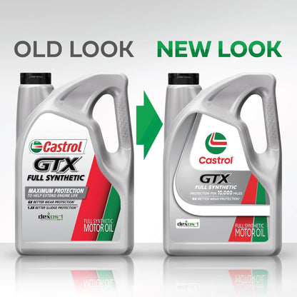 (2 pack) Castrol GTX Full Synthetic 5W-30 Motor Oil, 5 Quarts (RFID)