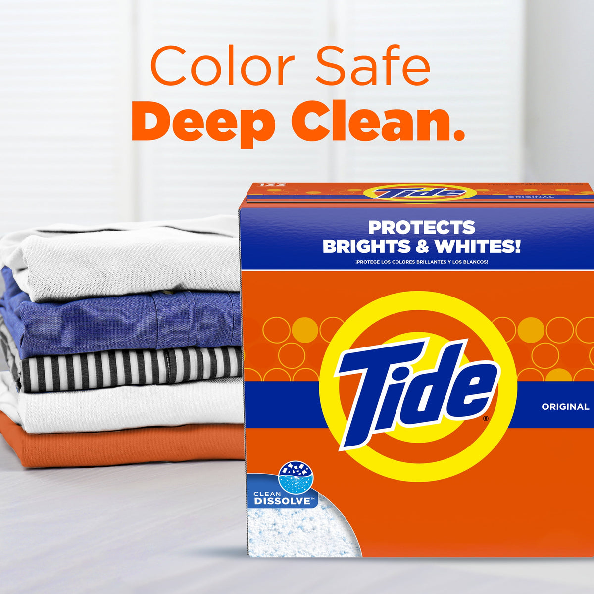 Tide Powder Laundry Detergent, Original Scent, 129 oz, 113 Loads
