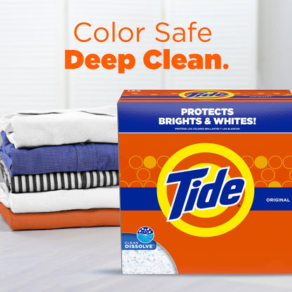 Tide Powder Laundry Detergent, Original Scent, 129 oz, 113 Loads