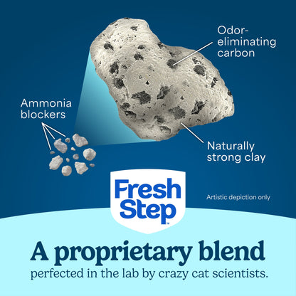 Fresh Step Extreme Clump Multi-Cat Clumping Cat Litter, Febreze Freshness Scent, 38 lb, Easy Pour Pouches (4 Pack)