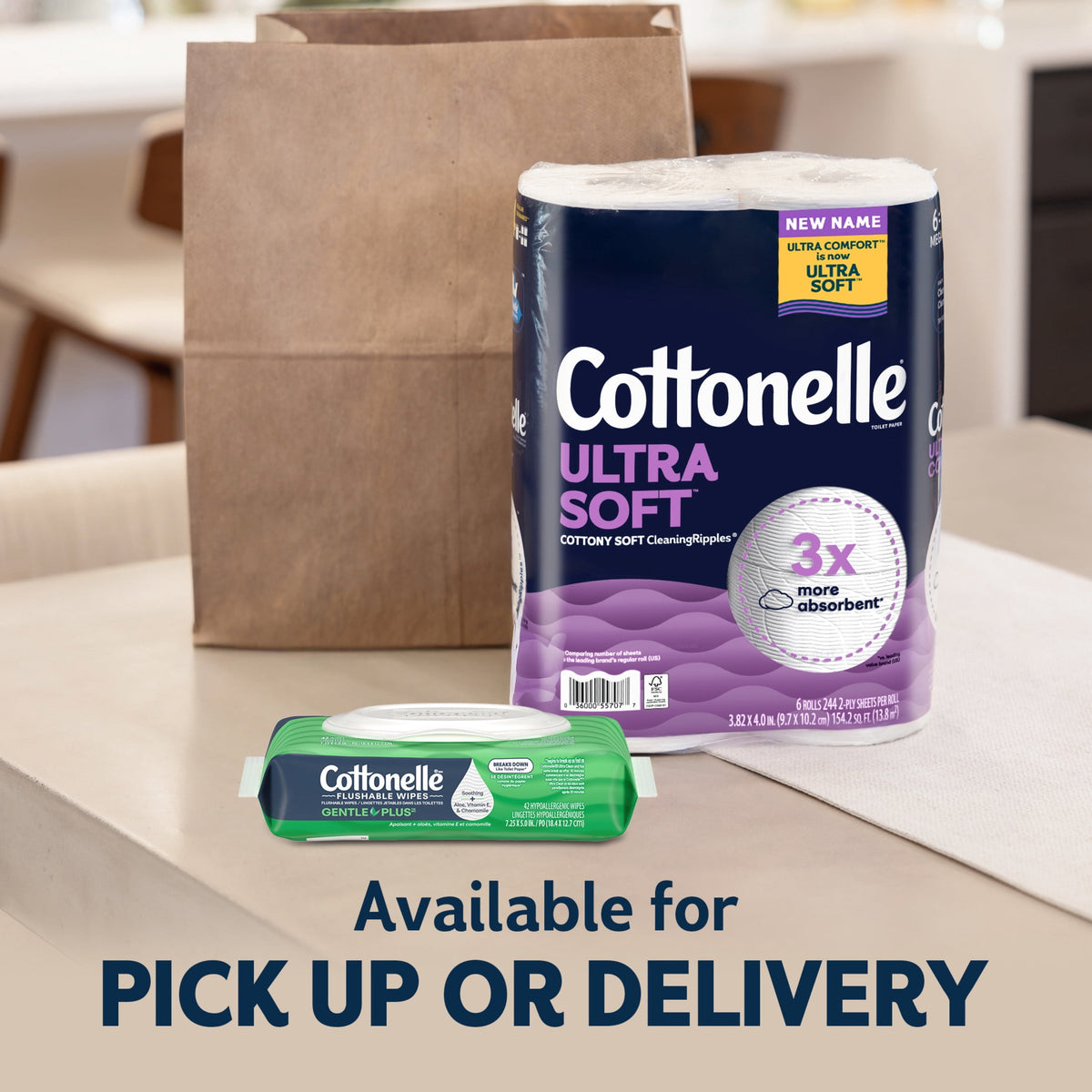 Cottonelle Ultra Soft Toilet Paper, 36 Mega Rolls