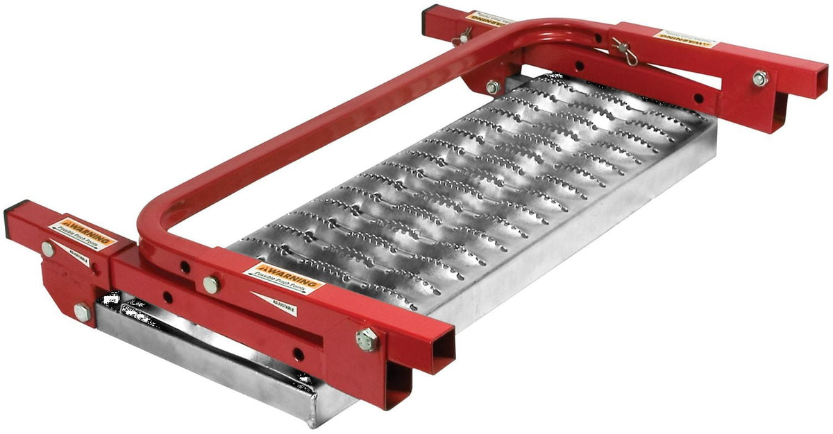 Performance Tool W41039 Non-Slip Truck Tire Step - Fits Wheels up to 13 In., Four Adjustable Height Positions, Red