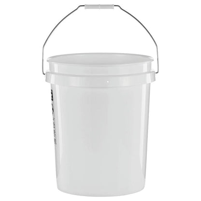 (12 pack) United Solutions 5 Gallon Round Utility Bucket, Comfort Handle, Plastic, White, PN0149, 1 Each