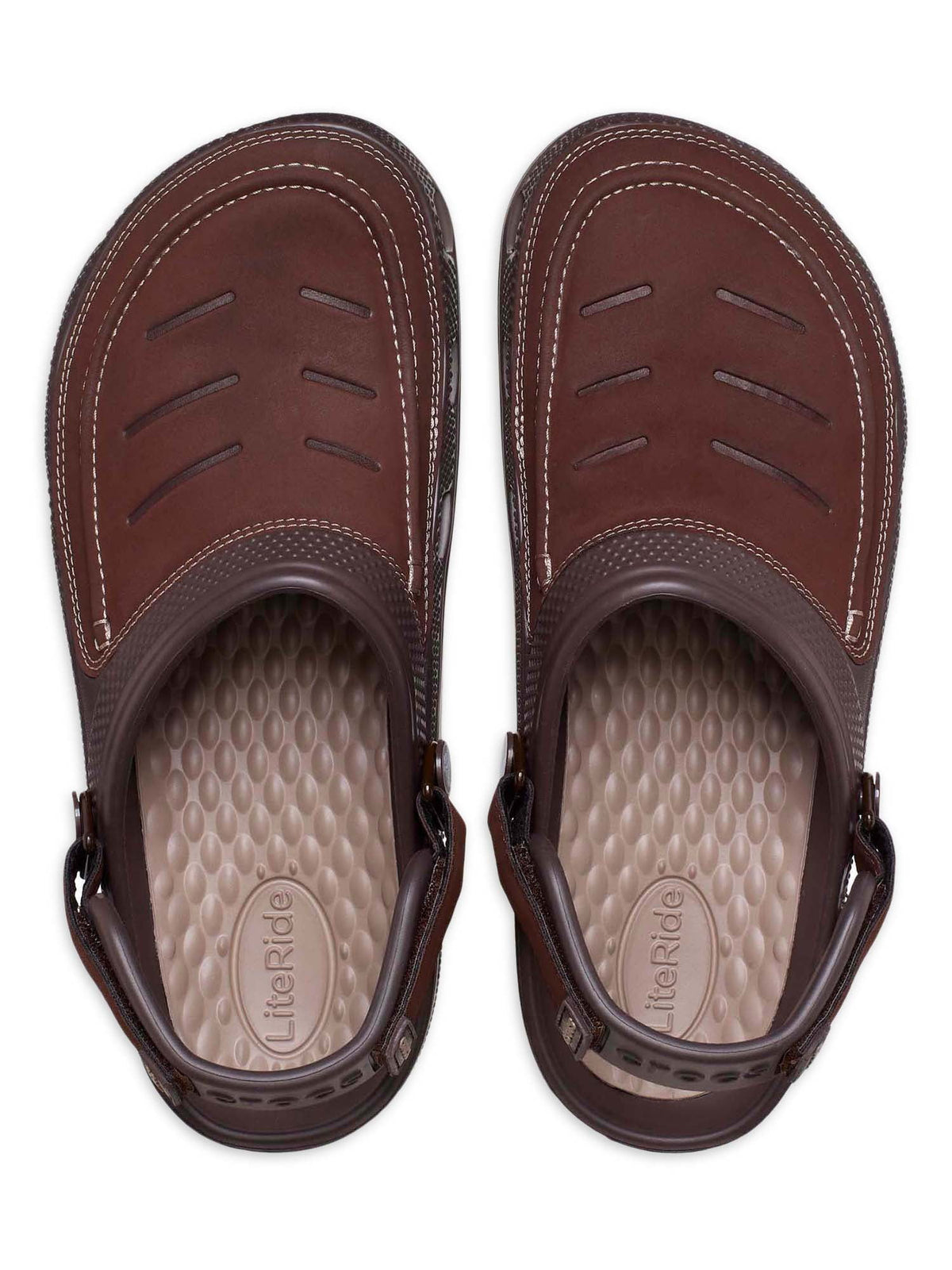 Crocs Men's Yukon Vista II LiteRide Clogs, Espresso/Mushroom, M10