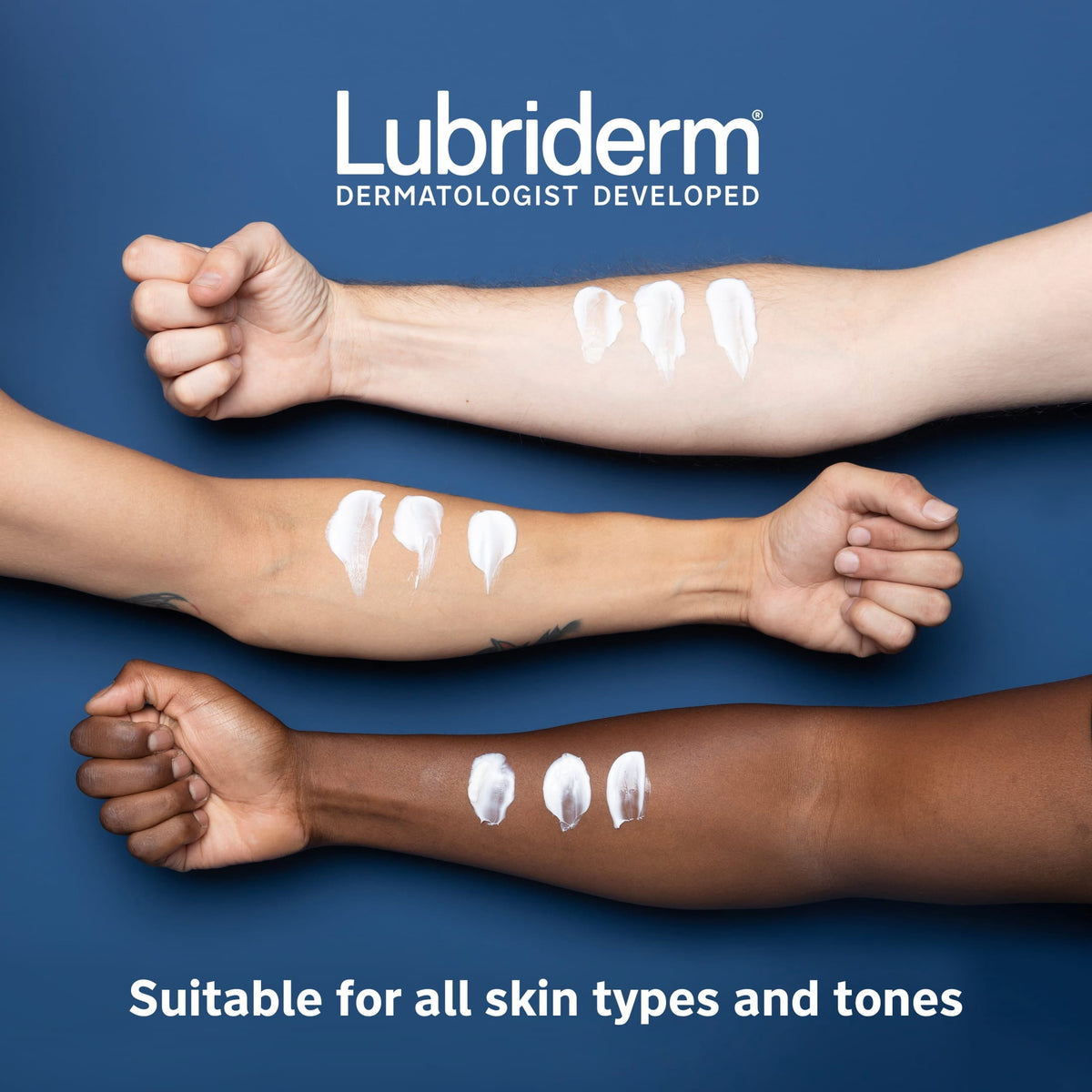 (3 pack) Lubriderm Daily Moisture Body Lotion + Pro-Ceramide, Fragrance Free, 24 Fl oz