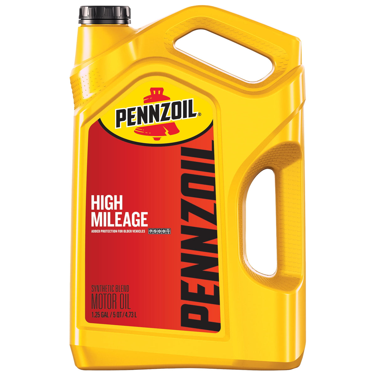 Pennzoil High Mileage 5W-30 Motor Oil, 5 Quart