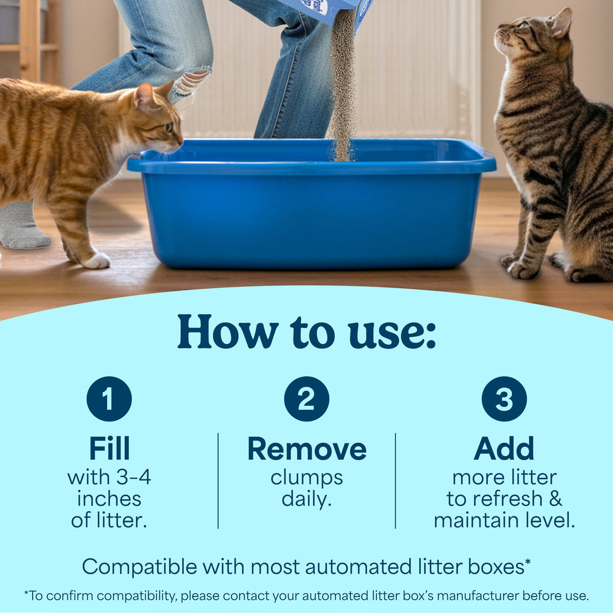 Fresh Step Extreme Clump Multi-Cat Clumping Cat Litter, Febreze Freshness Scent, 38 lb, Easy Pour Pouches (4 Pack)
