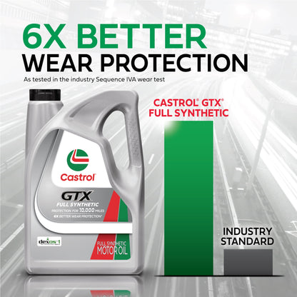 (2 pack) Castrol GTX Full Synthetic 5W-30 Motor Oil, 5 Quarts (RFID)