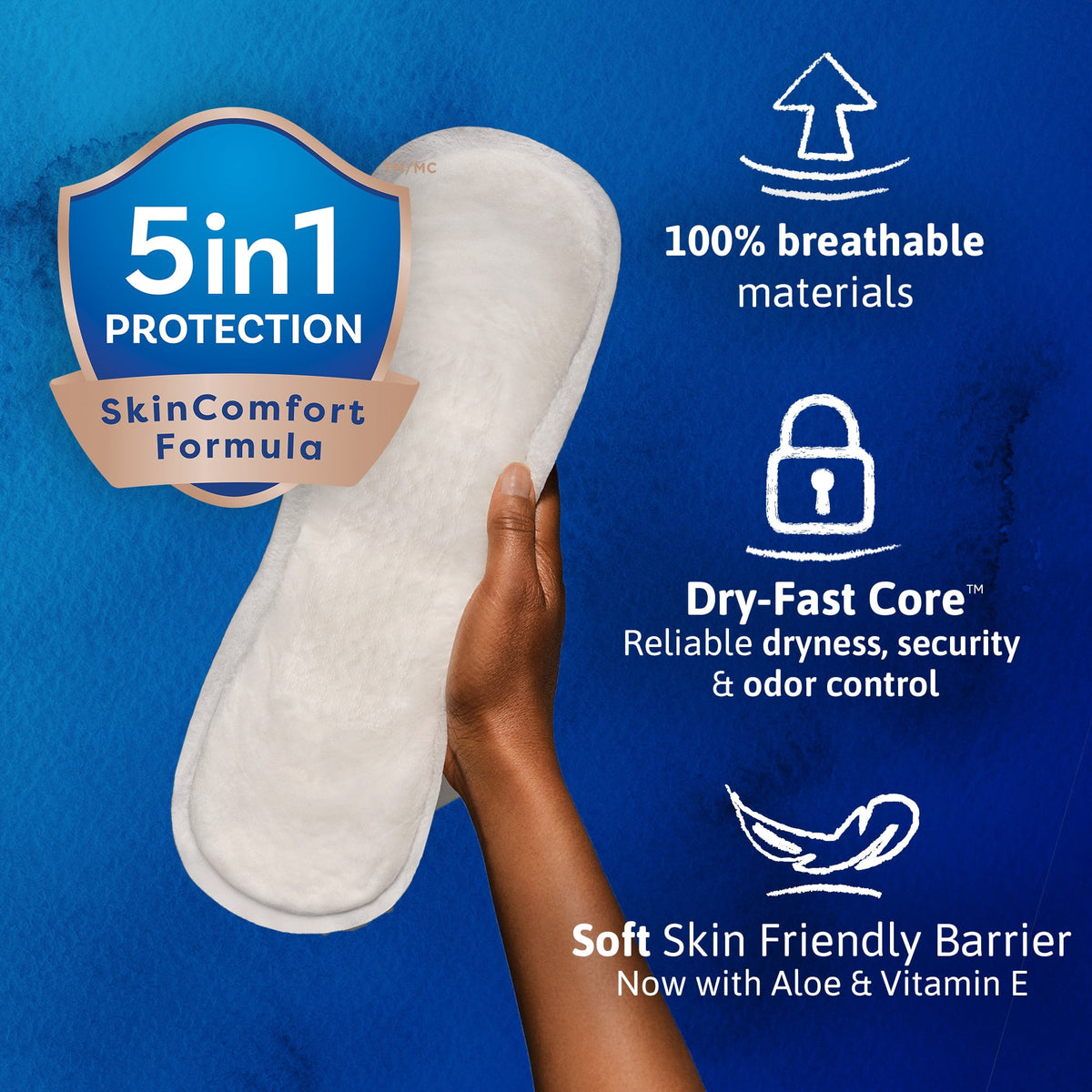 TENA Sensitive Care Maximum Absorbency Incontinence Pad for Women, 168 Ct