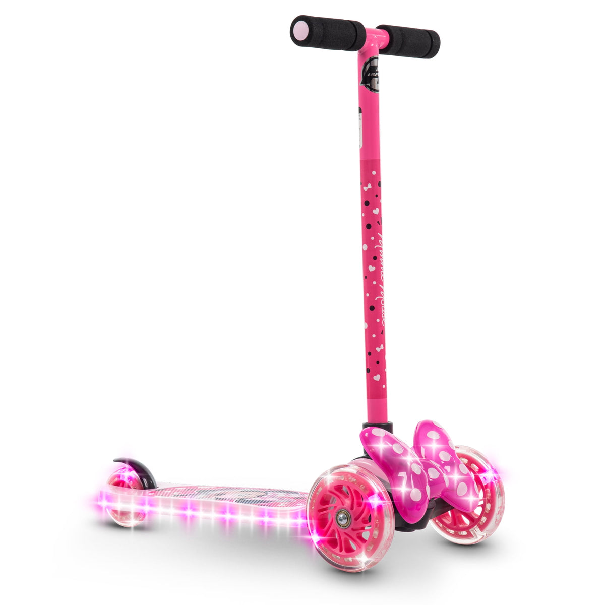 Huffy Disney Minnie Mouse Light-Up Toddler Scooter, Ages 3+, Pink, Girls