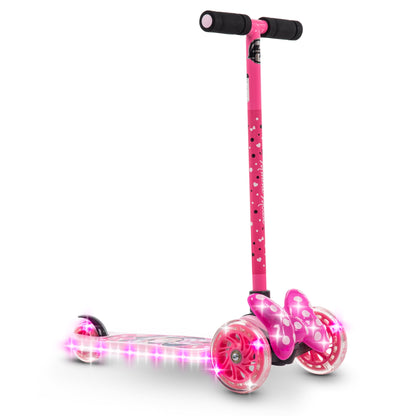 Huffy Disney Minnie Mouse Light-Up Toddler Scooter, Ages 3+, Pink, Girls