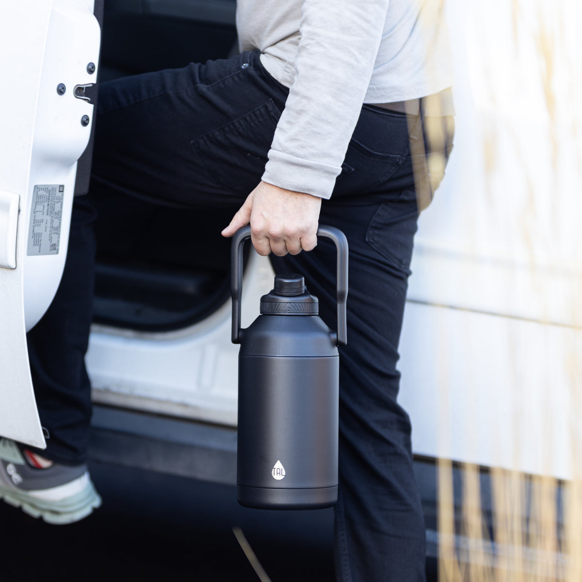 TAL 80 oz Insulated Stainless Steel Water Bottle, Black