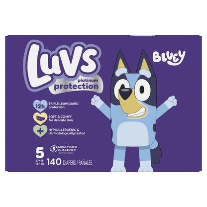 Luvs Platinum Protection Baby Diapers Size 5, 140 Count (Select for More Options)
