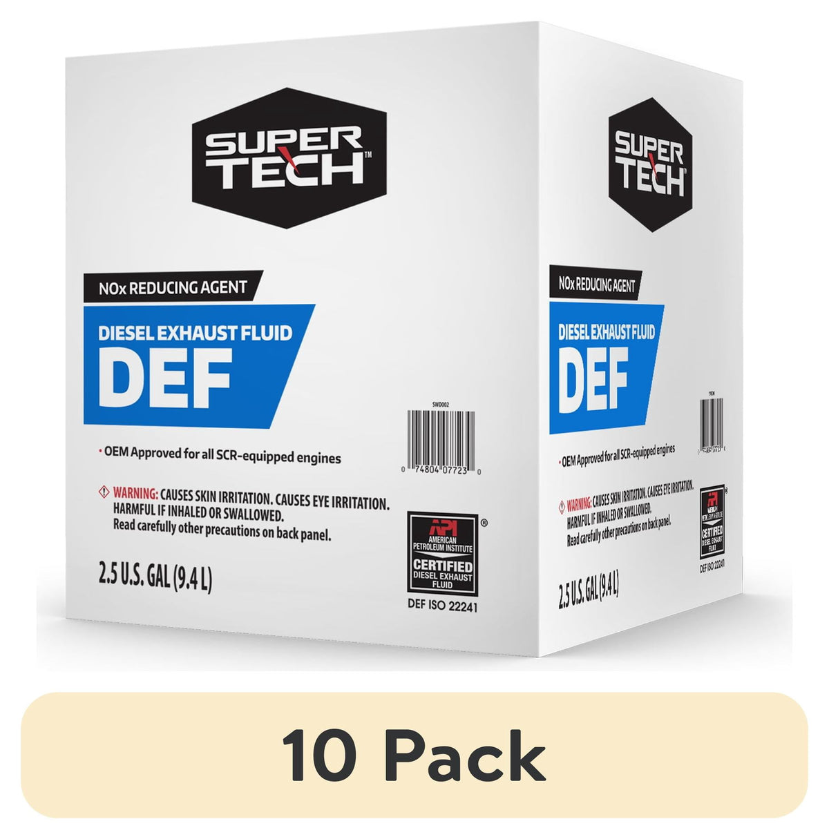 (4 pack) Super Tech Diesel Exhaust Fluid DEF, 2.5 gal