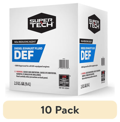 (4 pack) Super Tech Diesel Exhaust Fluid DEF, 2.5 gal