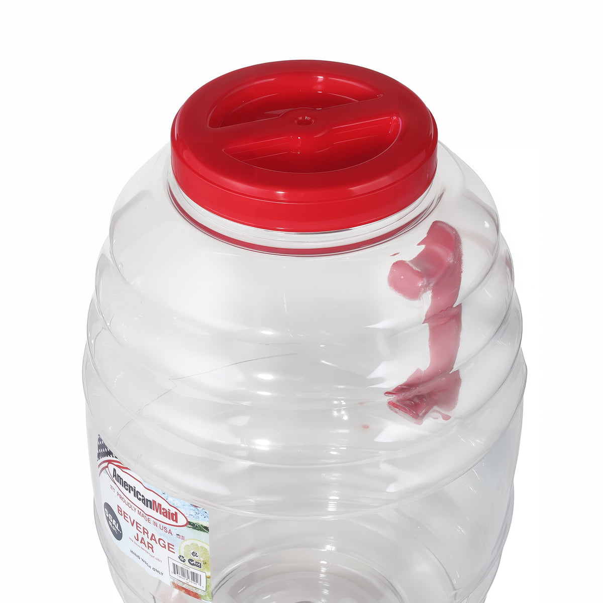 (2 pack) American Maid 5-Gallon Vitrolero Red Beverage Dispenser