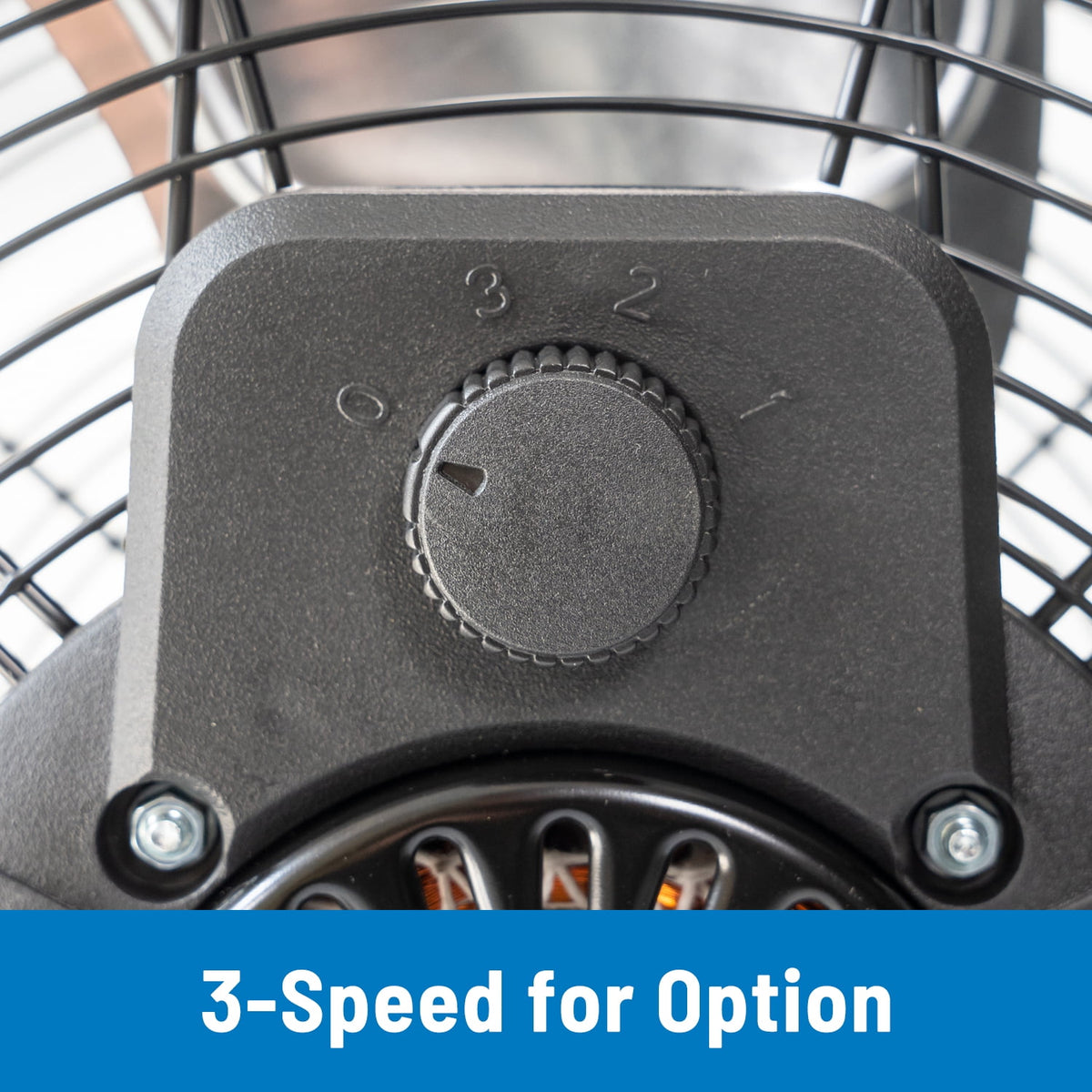 Mainstays 22.64 inch Black Floor Fan with 3 High Velocity Speeds, Tilt Mechanism
