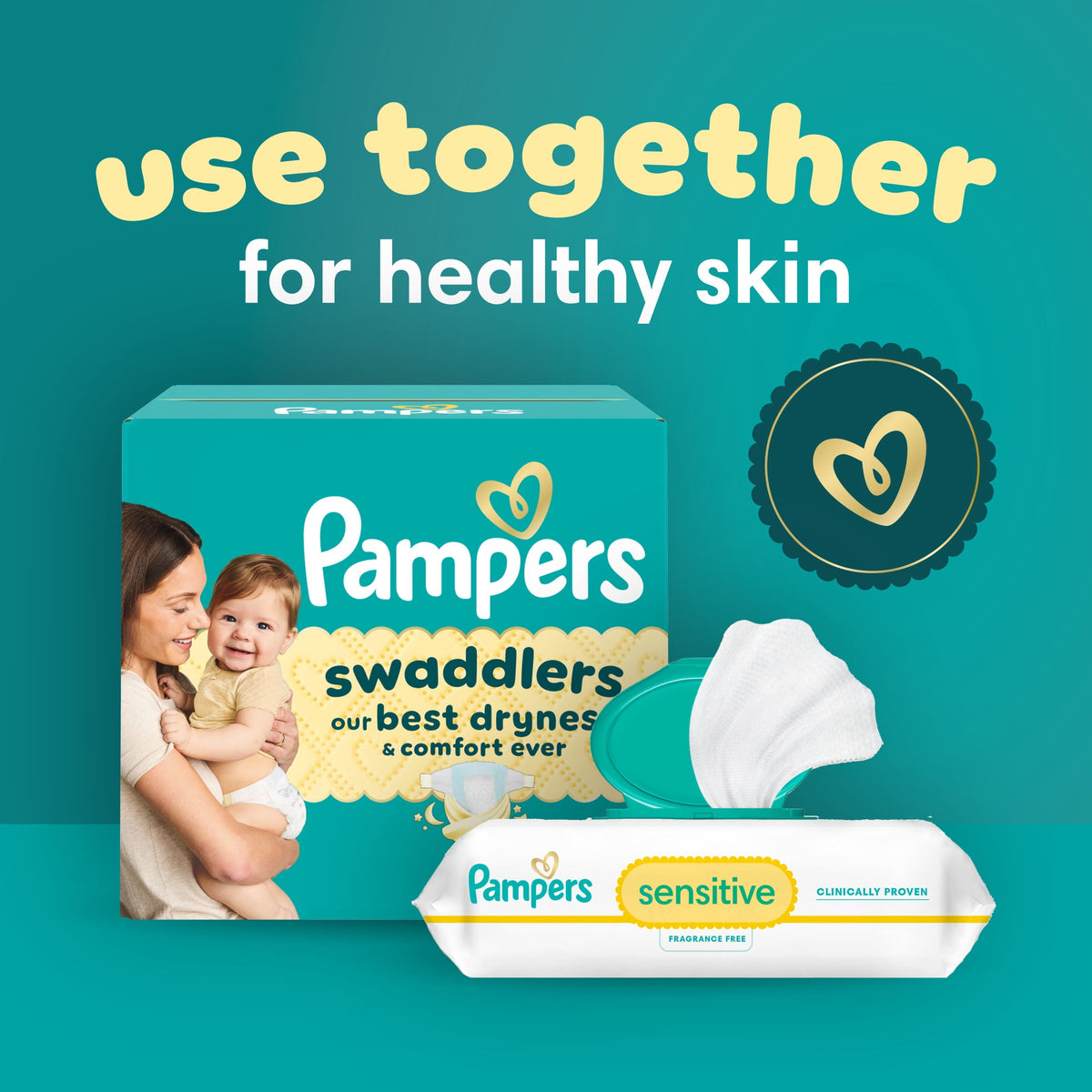 Pampers Swaddlers Fragrance Free Baby Diapers Size 6, 80 Count ( Select for More Options)