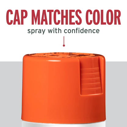 (6 pack) Orange, Rust-Oleum Stops Rust Protective Enamel Gloss Spray Paint-214084, 12 oz