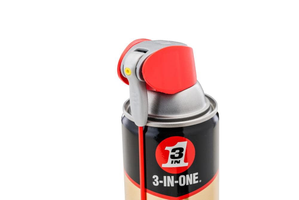 (6 pack) 3-IN-ONE Professional Garage Door Lubricant Smart Straw Sprays 2 Ways, 11 oz
