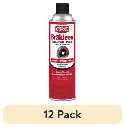 (6 pack) CRC 05089 Brakleen Non-Flammable Brake Parts Cleaner - 19 oz. - Ideal for Cars, Trucks, & Motorcycles - Safe for All Brake Parts
